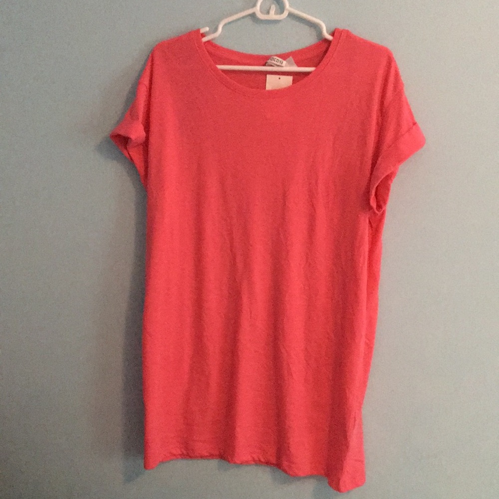 Pink T-shirt dress